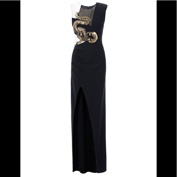 lisabetta Franchi Snake-Embellished Gown - Picture 1 of 5